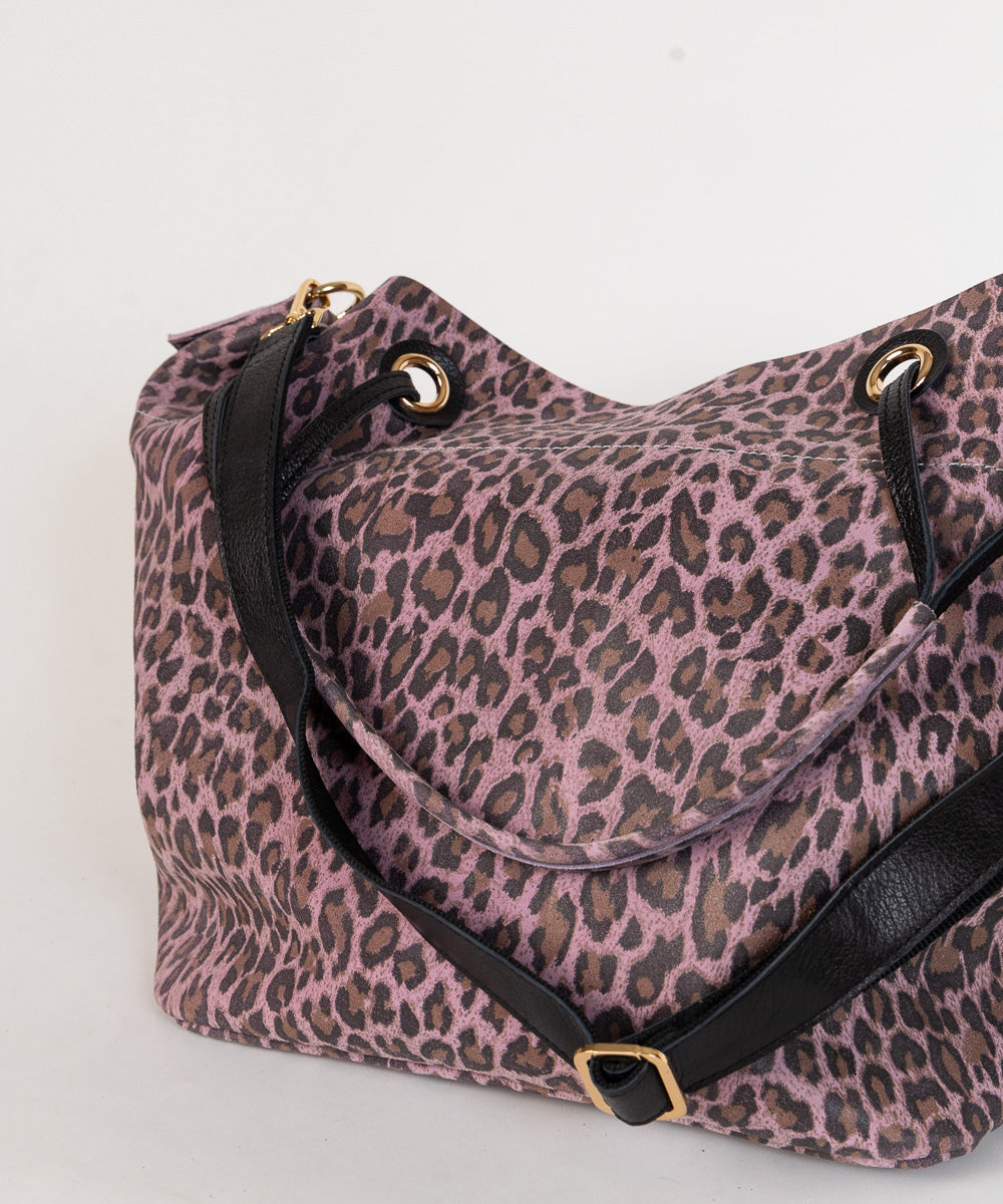 Roze leopard tašna Sintra / 146