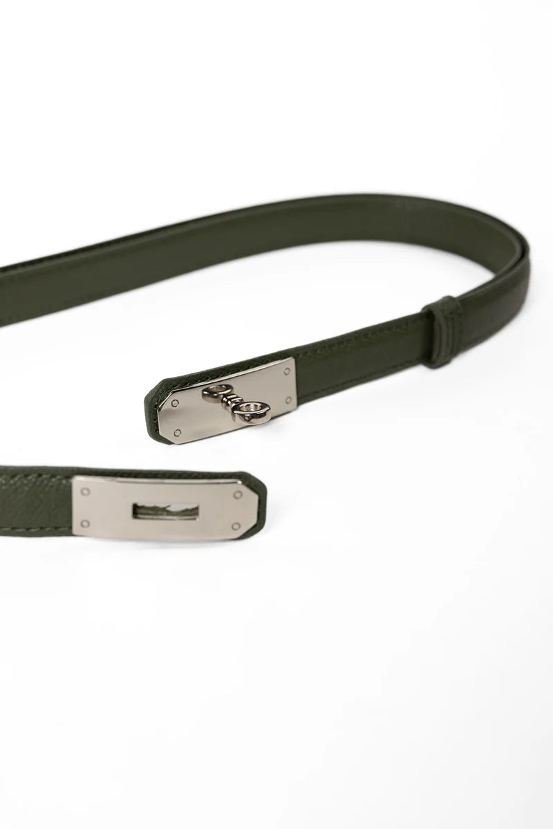 MASLINASTO ZELENI KAIŠ NOMO /258-NIKL